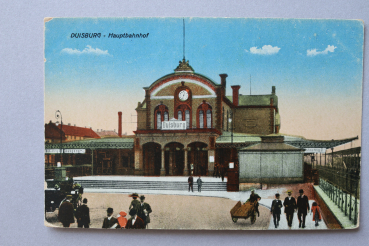 Ansichtskarte AK Duisburg 1910-1920 Hauptbahnhof Bahnhof Bahnsteig Architektur Ortsansicht NRW